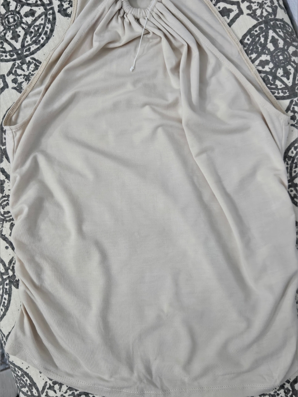 NWOT Jonathan Simkhai Lindsey Mock Neck Ruched Halter Top Shell - Picture 10 of 11